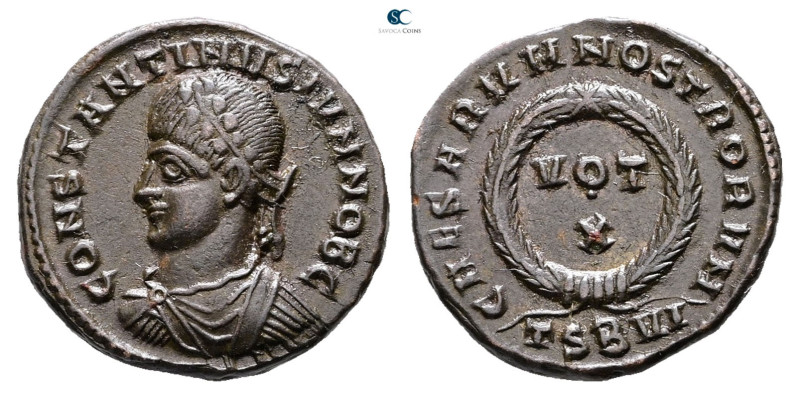 Constantine II, as Caesar AD 317-337. Thessaloniki
Follis Æ

18 mm, 3,27 g
...