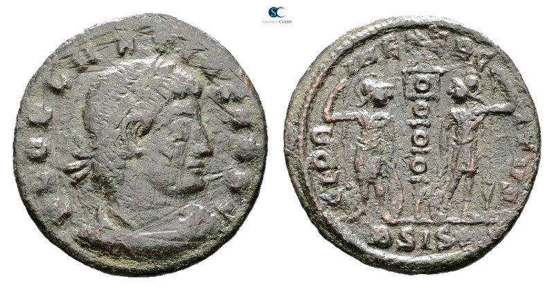 Delmatius, as Caesar AD 335-337. Siscia
Follis Æ

16 mm, 1,62 g



Fine