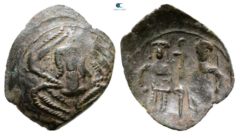 Andronicus II Palaeologus, with Michael IX AD 1282-1328. Constantinople
Trachy ...