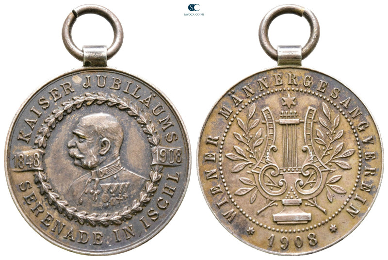 Austria. Franz Joseph AD 1848-1916. 
Medal AR 1908

25 mm, 6,69 g



Extr...