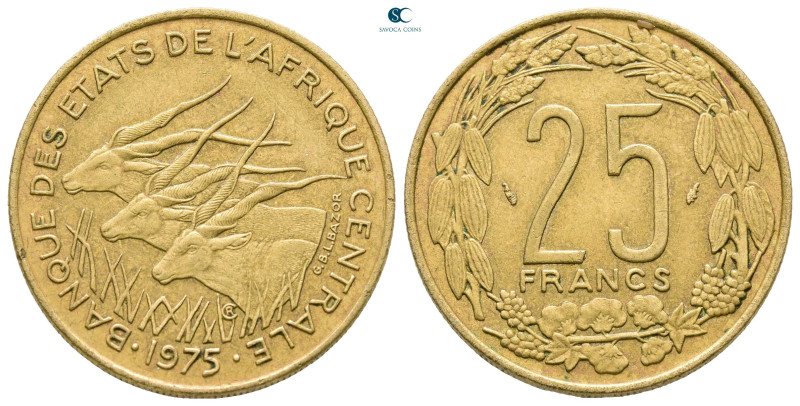 Central African State. AD 1975. 
25 Francs

27 mm, 8,04 g



Good Very Fi...