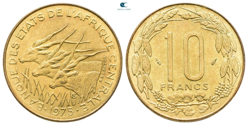 Central African State. AD 1975. 
10 Francs 

23 mm, 3,98 g



Nearly Unci...