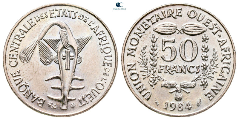 Western African State. AD 1984. 
50 Francs 

21 mm, 5,00 g



Nearly Unci...