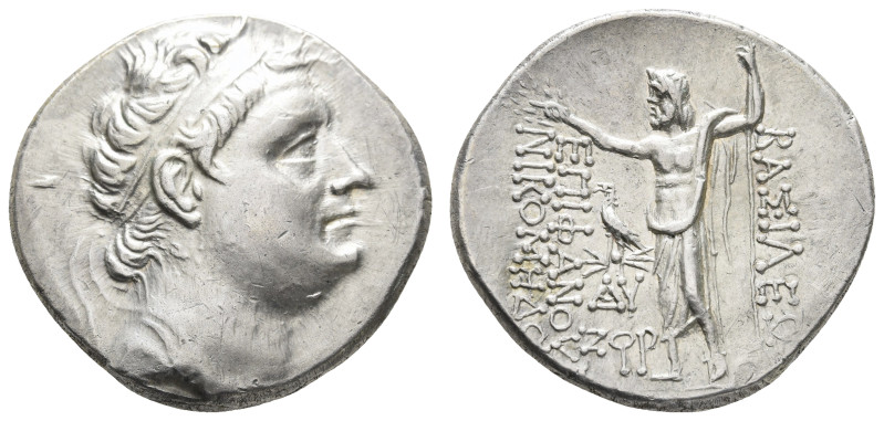 BITHYNIEN, Tetradrachme (16,71 g), Nikomedes III., 127-94 v. Chr. Av: Kopf nach ...