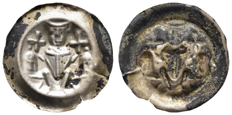 Hildesheim, Brakteat (0,71 g), o.J. (1247-1257), Heinrich I., kl. Schrötlingsris...