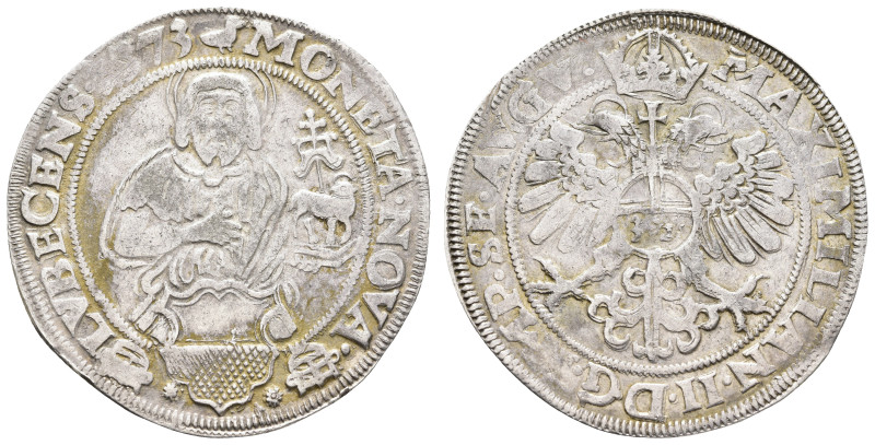 Taler (32 Schilling), 1573, mit Titel Maximilian II., Dav. 9409, Behrens 102, le...