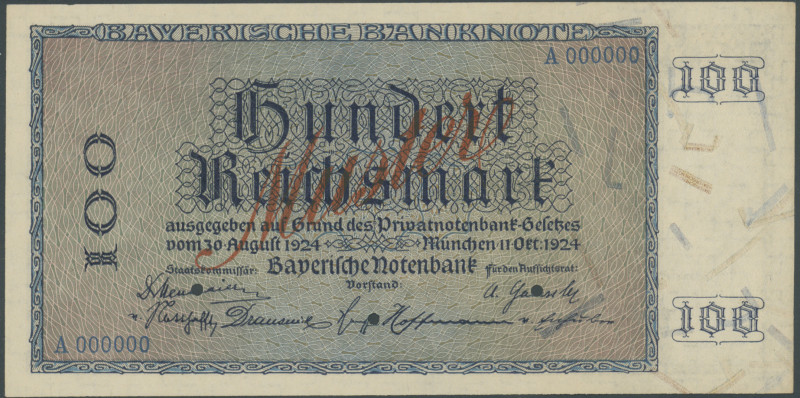 Deutschland, Länder und Privatbanknoten, Bayern, Freistaat, 100 Reichsmark 11.10...