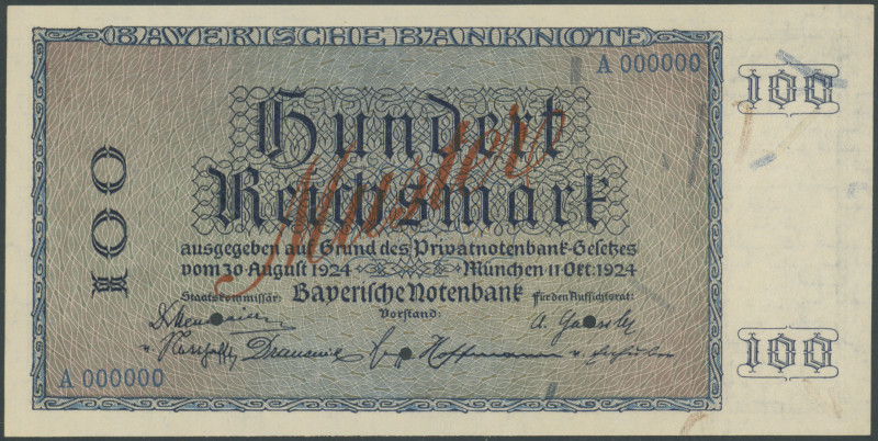 Deutschland, Länder und Privatbanknoten, Bayern, Freistaat, 100 Reichsmark 11.10...