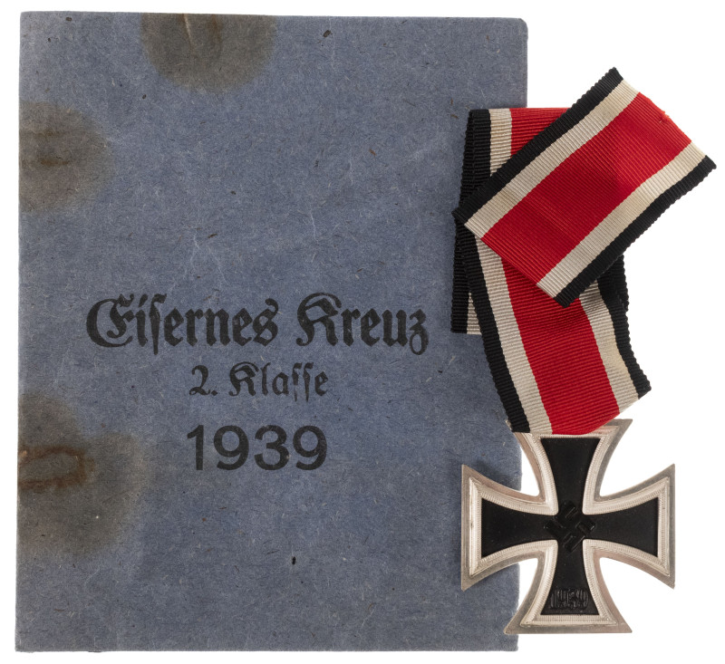 Eisernes Kreuz 1939 2. Klasse, in Verleihungstüte, auf Tüte rückseitig Aufdruck ...