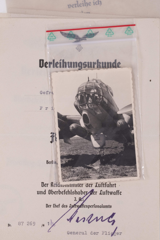 Nachlass eines ehemaligen Angehörigen des Kampfgeschwaders 26 mit Eisernes Kreuz...