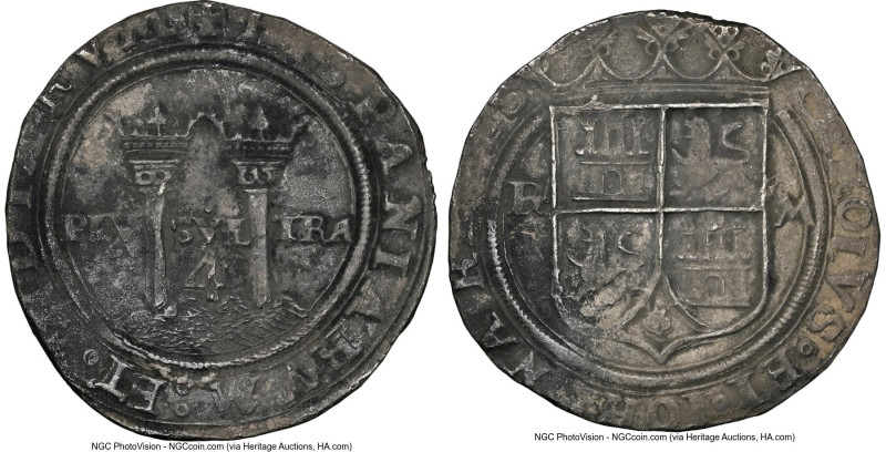 Charles & Johanna "Late Series" 4 Reales ND (1544) R-M XF Details (Environmental...