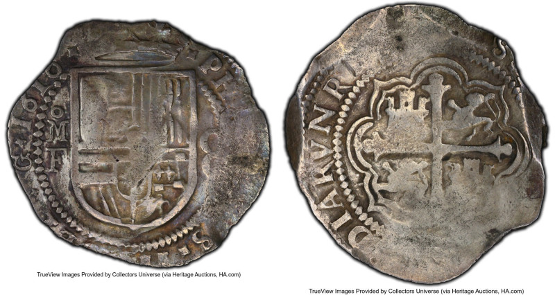 Philip III Cob 8 Reales 1610 Mo-F VF Details (Tooled) PCGS, Mexico City mint, KM...