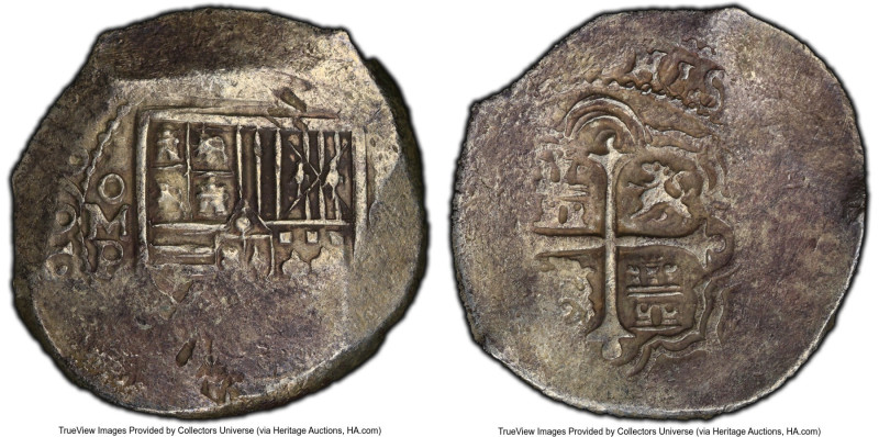 Philip IV Cob 8 Reales 1656 Mo-P VF30 PCGS, Mexico City mint, KM45, Cal-1360. 27...