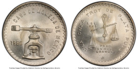 Estados Unidos silver Onza 1980/79-Mo MS67 PCGS, Mexico City mint, KM-M49b.5. HID09801242017 © 2024 Heritage Auctions | All Rights Reserved