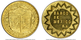 Estados Unidos gold Specimen "Bank of Mexico 40th Anniversary" Medal 1965 SP64 PCGS, 23mm. 8.38gm. HID09801242017 © 2024 Heritage Auctions | All Right...