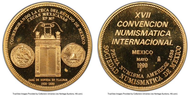 Mexican Numismatic Society brass Specimen "17th International Numismatic Convent...