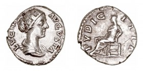 Imperio Romano
Lucila, esposa de L. Vero
Denario. AR. R/PVDICITIA. 2.69g. RIC.781. MBC+/MBC.
