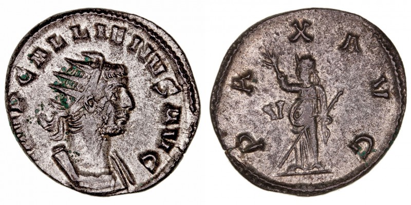 Imperio Romano
Galieno
Antoniniano. VE. Roma. (253-268). R/PAX AVG., a la izq....