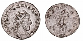Imperio Romano
Galieno
Antoniniano. VE. (253-268). R/VIRTVS AVGG. 3.64g. RIC.181. Escasa. MBC+/MBC.