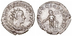 Imperio Romano
Salonino
Antoniniano. AR. (258-260). R/APOLINI CONSERVA. 3.01g. RIC.-. MBC-.