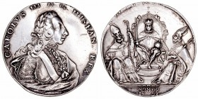 Monarquía Española
Carlos III
Medalla. AR. 1759. Proclamación en Sevilla. 13.39g. 33.00mm. H.40. Cuño algo flojo en reverso, por lo demás muy bonita...