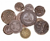 Monedas Extranjeras
Marruecos 
AE. Lote de 11 monedas. Valores y fechas variadas. MBC- a BC-.