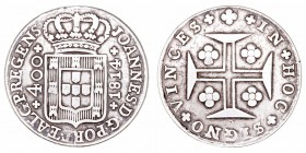 Monedas Extranjeras
Portugal Juan Príncipe Regente
400 Reis. AR. 1814. 14.07g. KM.331. MBC.