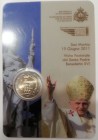 Monedas Extranjeras
San Marino 
2 Euro. Cuproníquel. 2011. Visita Pastoral de Benedicto XVI. Presentada en blister. SC.