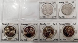 Monedas Extranjeras
Tailandia 
20 Baht. Cuproníquel. Lote de 6 monedas. 1994 y 1995 (5). Y.298, 300, 302, 304, 309 y 311. SC a SC-.
