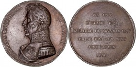 Medallas
Medalla. Estaño. Serie Reyes de Francia. Carlos X. Grabador Caqué. Siglo XIX. 50.00mm. Golpes en canto. MBC-/BC+.