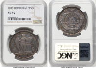 Republic Peso 1890 AU55 NGC, Tegucigalpa mint, KM52. HID09801242017 © 2024 Heritage Auctions | All Rights Reserved