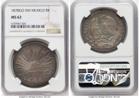 Republic 8 Reales 1878 Go-SM MS62 NGC, Guanajuato mint, KM377.8, DP-Go59. HID09801242017 © 2024 Heritage Auctions | All Rights Reserved