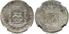Ferdinand VI 8 Reales 1754 LM-JD UNC Details (Excavation Recovery) NGC, Lima mint, KM55.1, Cal-457. Despite light handling and improper storage, some ...