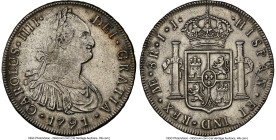 Charles IV 8 Reales 1791 LM-IJ AU Details (Environmental Damage) NGC, Lima mint, KM97. "CAROLUS IIII". HID09801242017 © 2024 Heritage Auctions | All R...