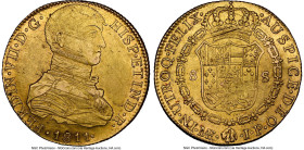 Ferdinand VII gold 8 Escudos 1811 LM-JP AU Details (Cleaned) NGC, Lima mint, KM107, Cal-1756. Large Uniformed Bust (Imaginary). HID09801242017 © 2024 ...