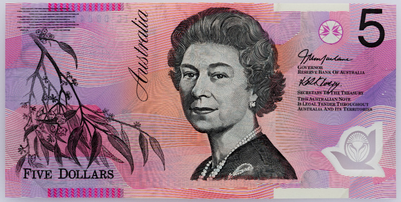Australia 5 Dollars 2002 - 2006 (ND)
P# 51a, N# 202731; # EC 06846886; XF