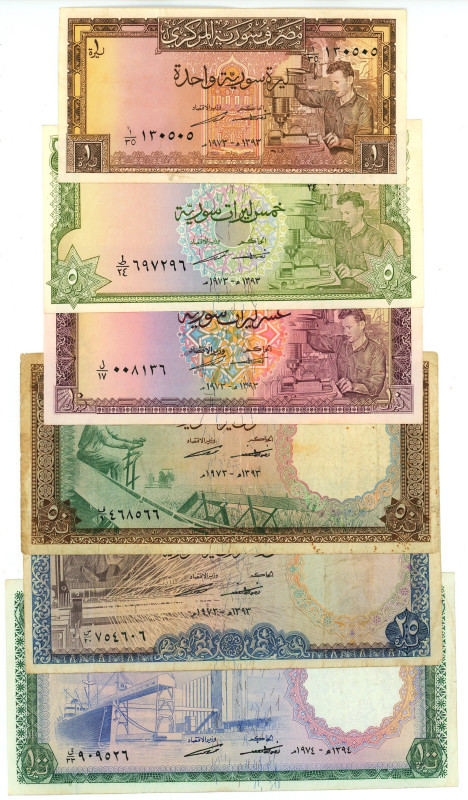 Syria Set of 1973 - 1974
P# 93 - 98, F-XF