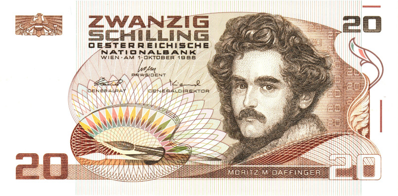 Austria 20 Schilling 1986
P# 148, N# 202270; # U 060331 L; UNC