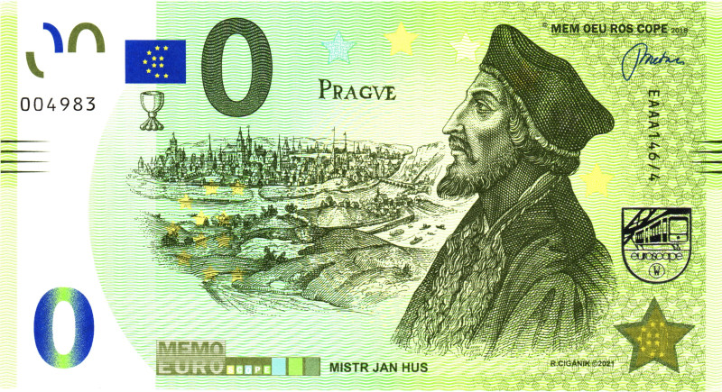 Europe 0 Memo Euro 2018 Mistr Jan Hus
# 004983; UNC