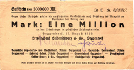 Germany - Weimar Republic Deggendorf 1 Million Mark 1923
