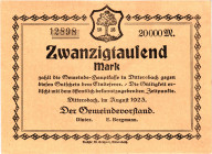 Germany - Weimar Republic Dittersbach 20000 Mark 1923