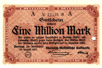 Germany - Weimar Republic Dornap 1 Million Mark 1923