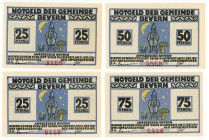 Germany - Weimar Republic Schleswig Holstein Bevern Lot of 4 notgelds 1920 th