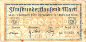 Germany - Weimar Republic Zell 500000 Mark 1923