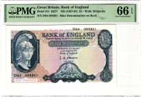 Great Britain 5 Pounds 1957 - 1967 (ND) PMG 66 EPQ Gem Unc
