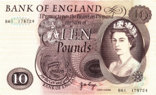 Great Britain Bank of England 10 Pounds 1970 - 1975 (ND)