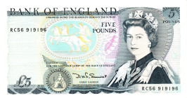 Great Britain Bank of England 5 Pounds 1980 - 1987 (ND)