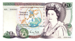 Great Britain Bank of England 20 Pounds 1988 - 1991 (ND)