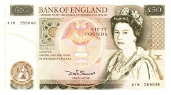 Great Britain Bank of England 50 Pounds 1981 - 1988 (ND)