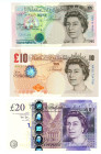 Great Britain Bank of England 5 - 10 - 20 Pounds 2000 - 2016 (ND)